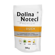 Вологий корм Dolina Noteci Dog Premium Для собак пауч з качкою та гарбузом - 500 г