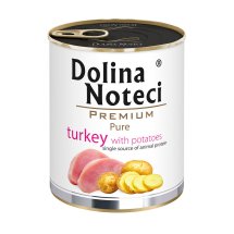 Вологий корм Dolina Noteci Dog Premium Pure Для собак алергіків з індичкою та картоплею - 800 г