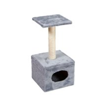 Дряпка Природа Д1 для котів з будкою сіра 32x32x65 см - 1 шт