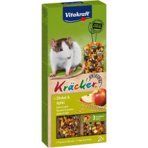 Ласощі Vitakraft Kracker Original Spelt&Apple крекер для декоративних гизунів і щурів із зерном та фруктами - 2 шт