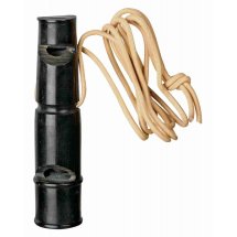 Свисток Trixie Buffalo для тренування собак зі шкіряним шнурком пластиковий - 9 см