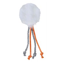 Іграшка Trixie для котів М'ячик з шнурком брязкальцем та котячою м'ятою плюш 4 см - 1 шт