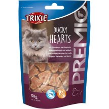 Ласощі Trixie Premio Ducky Hearts для котів сердечка з качкою та рибою - 50 г
