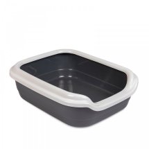 Туалет Природа Comfort L для котів сірий 49х39х15 см - 1 шт