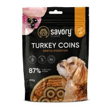 Джерки Savory Puppy Coins With Turkey, монетки для цуценят з індичкою - 100 г