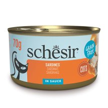 Вологий корм Schesir Cat Grill Sardines САРДИНА в соусі беззерновий корм для котів - 70 г