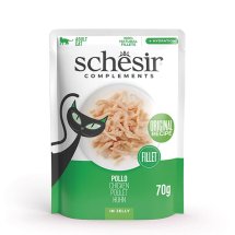 Вологий корм Schesir Cat Chicken КУРЯЧЕ ФІЛЕ в желе для котів - 70 г