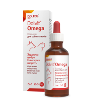 Вітаміни Dolfos для собак та котів Долвіт Омега краплі - 50 мл