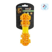 Іграшка для собак Animall GriZzly мультифункціональна кістка 18.7х6х4.2 см - Помаранчевий