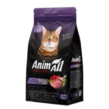 Сухий корм Animall Cat для котів зі свіжою індичкою та качкою - 1.5 кг