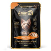 Вологий корм Animall Dog для собак Качка - 80 г