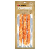Жувальні стіки Flamingo Dog для собак обгорнуті м'ясом курки 25 см 3 шт - 240 г