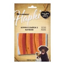 Ласощі Flamingo Dog Курячі слайси з качкою для собак - 75 г