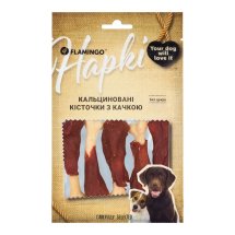 Ласощі Flamingo Dog Кальциновані кісточки з качкою для собак - 75 г