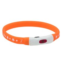 Нашийник LED AnimAll з підзарядкою USB S 40 см - Помаранчевий