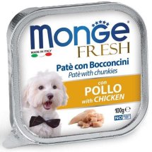 Вологий корм Monge Dog FRESH для собак з куркою - 100 г