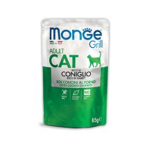 Вологий корм Monge Cat GRILL Adult для котів кролик - 85 г
