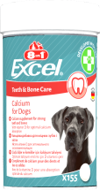 Вітаміни 8in1 Excel Calcium для цуценят та дорослих собак для зубів та кісток кальцій - 155 таб