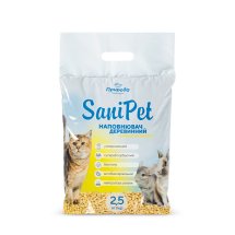 Наповнювач деревинний Природа Sani Pet «Лимон» для котів - 2.5 кг