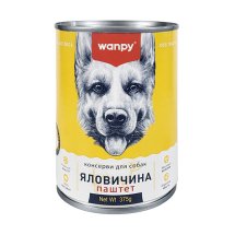 Вологий корм Wanpy Dog Beef ВАНПІ ЯЛОВИЧИНА для собак - 375 г