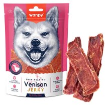 Ласощі Wanpy Dog Venison Jerky В’ЯЛЕНА ОЛЕНИНА З КАЧКОЮ СЛАЙСИ для собак - 100 г