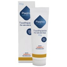 Зубна паста Plaqtiv+ Toothpaste для гігієни ротової порожнини котів та собак - 70 г