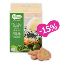 Ласощі Mavsy FD Rabbit spinach milk powder Парфе з кролика на шпинатній подушці з вершковим соусом - 50 г