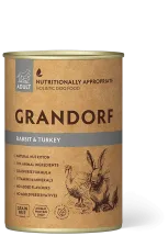 Вологий корм Grandorf Dog Rabbit & Turkey Adult для собак з м'ясом кроля та індичкою - 400 г