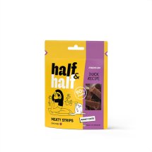 Ласощі для котів Half&Half у формі м'ясних смужечок з качкою - 50 г