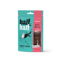 Ласощі для собак Half&Half у формі м'ясних монеток з яловичиною - 100 г