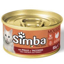 Вологий корм Monge SIMBA Cat Wet для котів курка та індичка - 85 г
