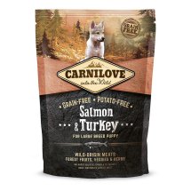 Сухий корм Carnilove Salmon & Turkey для цуценят та молодих собак великих порід лосось та індичка - 1.5 кг