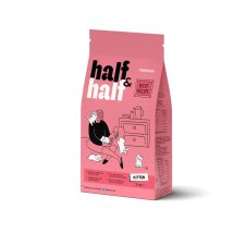 Сухий корм Half&Half для кошенят з яловичиною - 2 кг