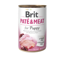Вологий корм Brit Care Pate & Meat для цуценят з куркою та індичкою - 400 г