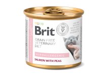 Вологий корм Brit GF VetDiet Cat Hypoallergenic для котів з харчовою алергією з лососем - 200 г