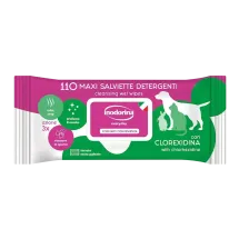 Вологі серветки Inodorina Everyday Clorexidina для котів та собак з хлоргексидином та морським ароматом - 110 шт