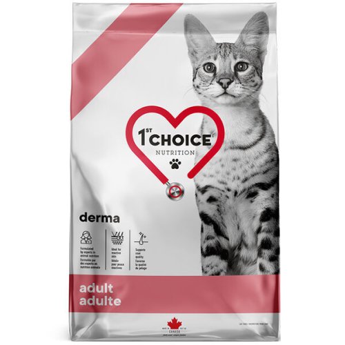 Сухий корм 1st Choice Cat Adult Derma Фест Чойс ДЕРМА беззерновий для котів з рибою - 1.8 кг