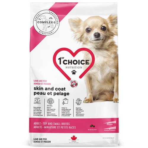 Сухий корм 1st Choice Dog Adult Toy and Small Skin and Coat Фест Чойс Ягня Риба для собак міні та малих порід - 2 кг