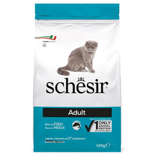 Сухий корм Schesir Cat Adult Fish РИБА для котів - 1.5 кг