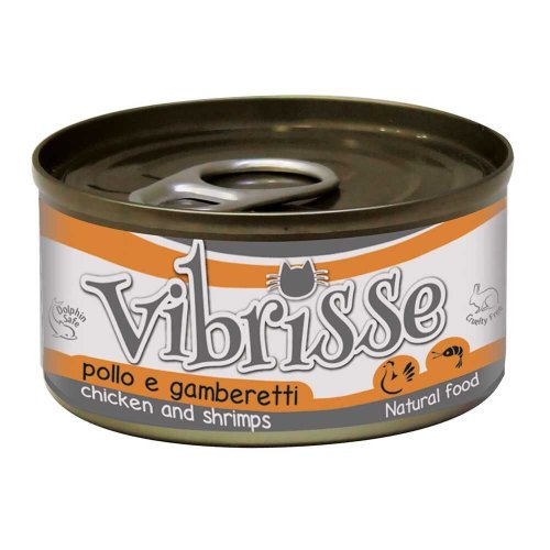 Вологий корм Vibrisse Cat Для котів курка креветки - 70 г