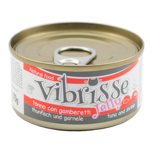 Вологий корм Vibrisse Cat JELLY Для котів тунець/креветки в желе - 70 г