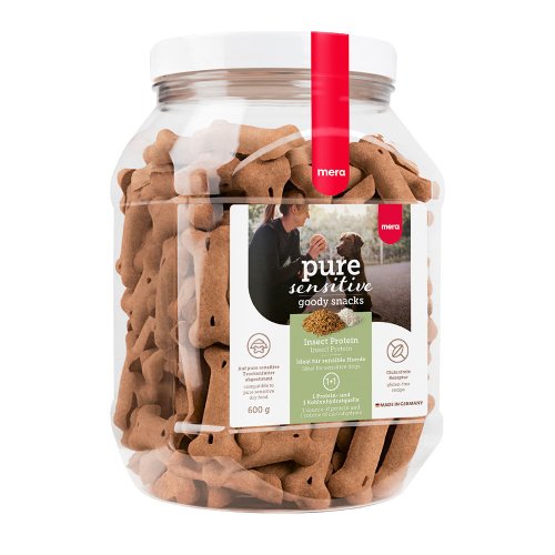 Ласощі Mera Dog good snacks pure sensitive Insect Protein снеки для чутливих собак із білком комах - 600 г