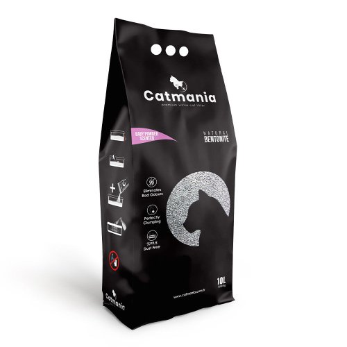 Бентонітовий наповнювач CatMANIA дитяча присипка + рожеві гранули - 10 л