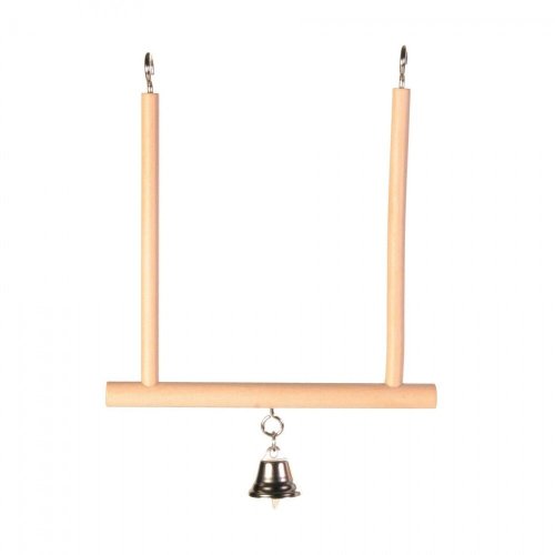 Іграшка Trixie для птахів Гойдалка з дзвіночком дерево 12х13 см - 1 шт