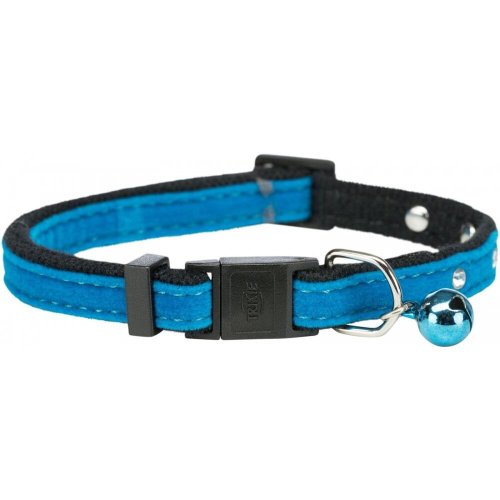 Нашийник Trixie для котів з заклепками і дзвіночком оксамит - 1 шт