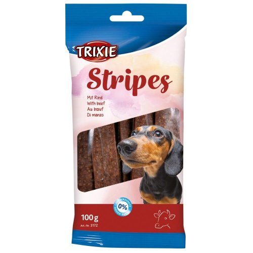 Ласощі Trixie Stripes для собак полоски з яловичиною - 100 г