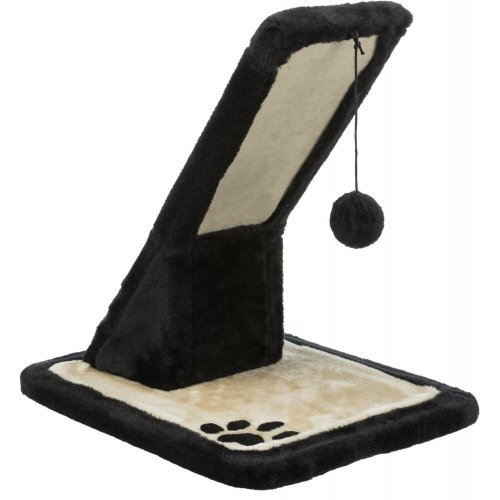 Дряпка Trixie для котів з 2 іграшками дощечка на підставці чорна 30х40х42 см - 1 шт