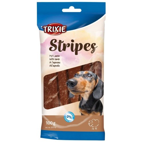 Ласощі Trixie Stripes для собак полоски з ягням - 100 г