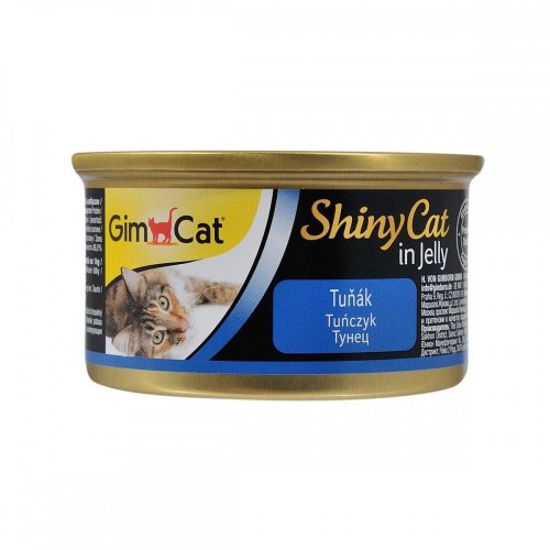 Вологий корм GimCat Shiny Cat для котів з тунцем в желе - 70 г