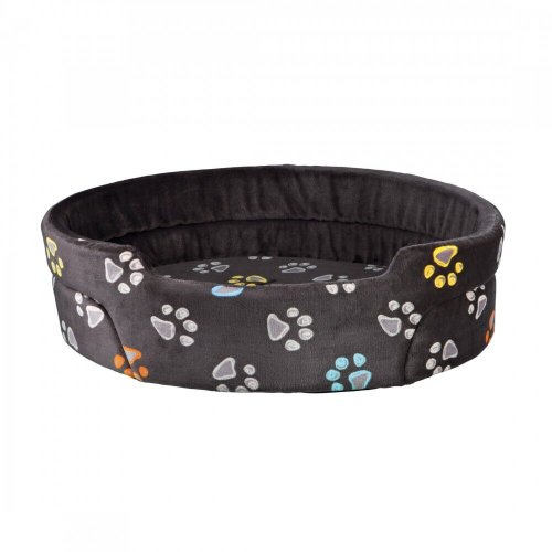 Лежак Trixie Jimmy для собак з лапками пінопластова підкладка сіро-коричневий плюш 55х45 см - 1 шт